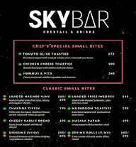 Skybar menu 1