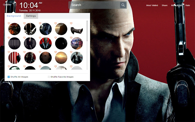 Hitman Game Wallpapers Theme New Tab