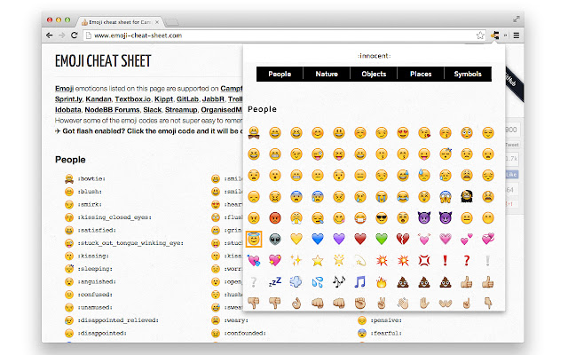 Emoty chrome extension