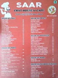 Saar Chat House menu 1