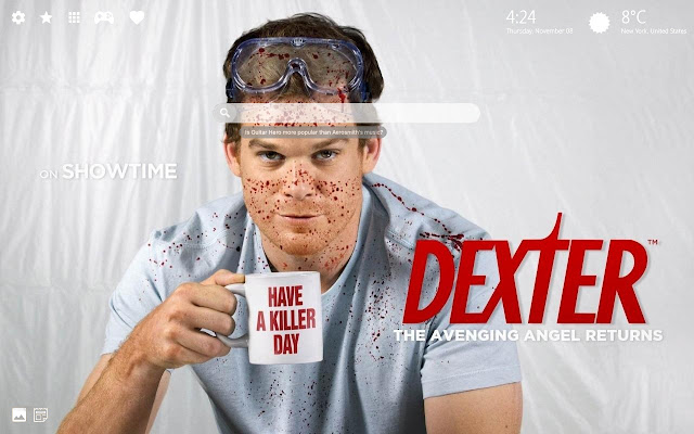 Dexter HD Wallpaper New Tab Theme