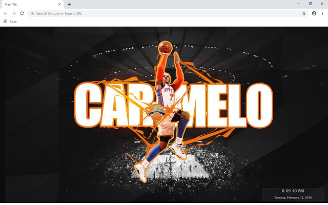 New York Knicks New Tab Theme