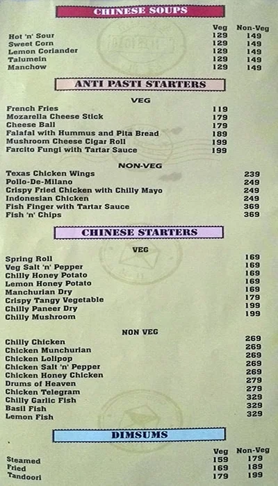 Telegram menu 