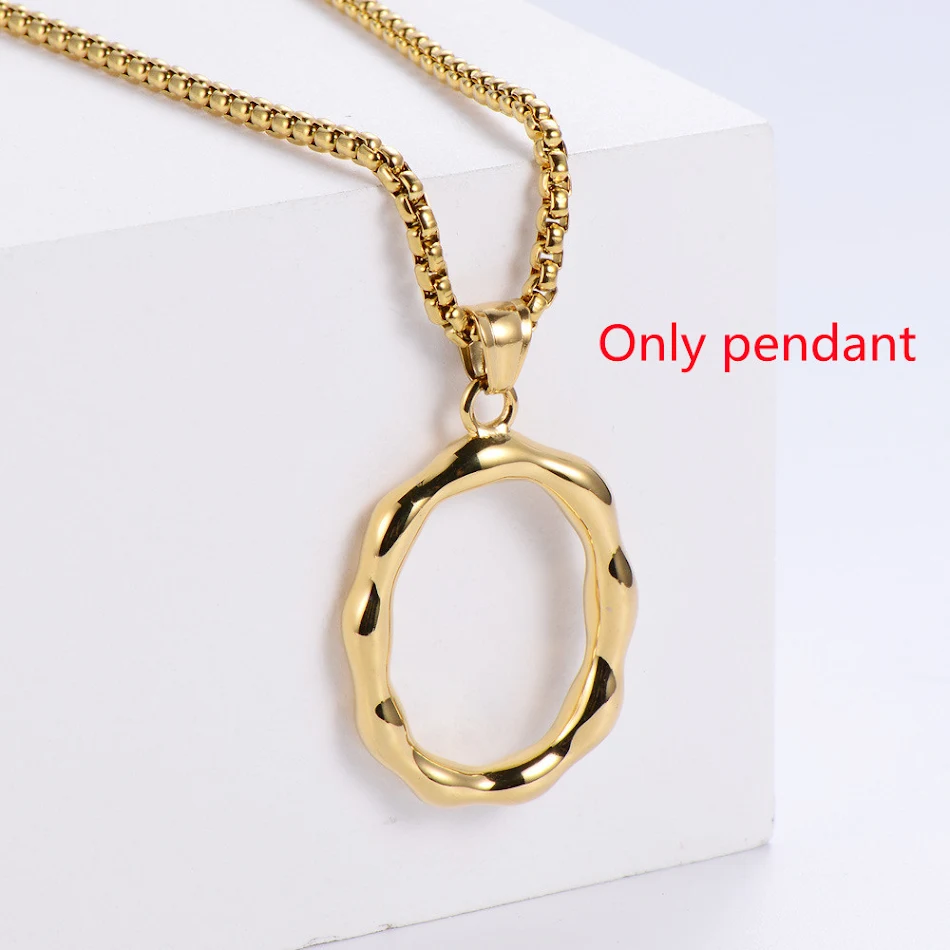 Collar con colgante de 26 letras del alfabeto inglés en 3D, joyería de moda de acero de titanio para parejas, adorno elegante.