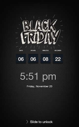 Black Friday Countdown Lock