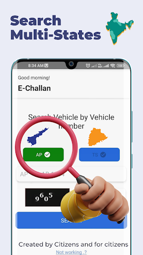 Screenshot E Challan App: Traffic Fines