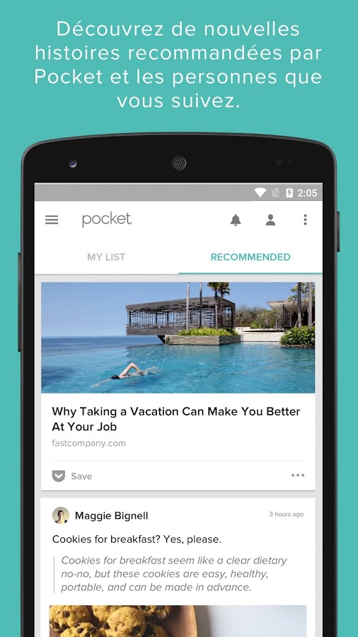   Pocket- capture d'écran 