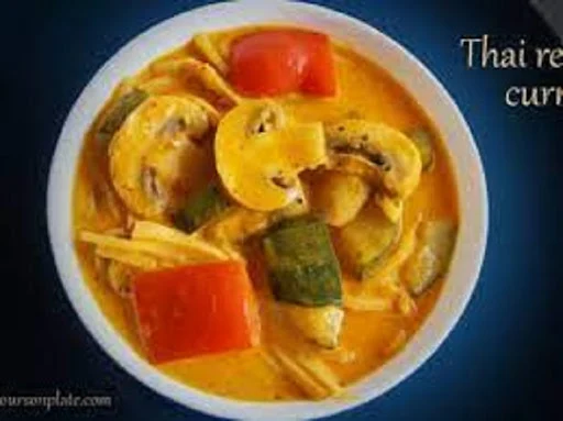 Mushroom In Thai Red Curry Sauce