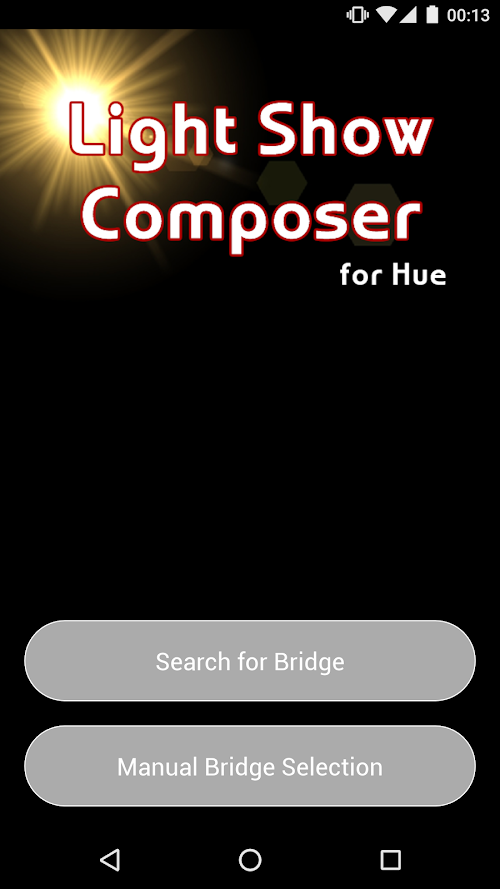 Android application Light Show Composer for Hue screenshort