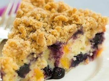 Blueberry Peach Coffeecake