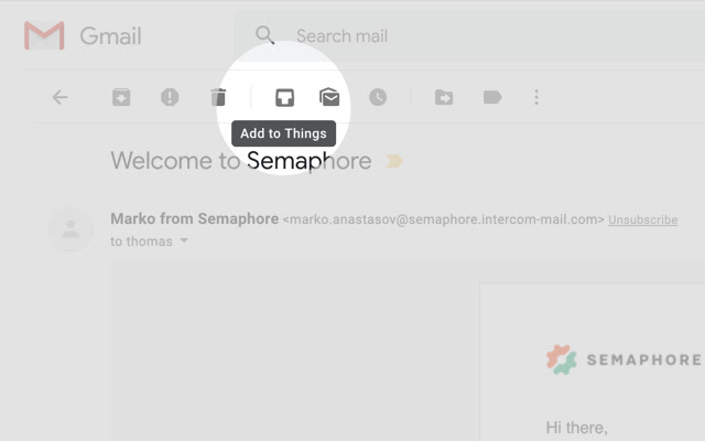 Add to Things for Gmail chrome extension