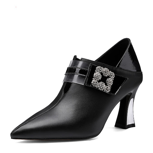 Title 5, One Word Buckle Thick Heel Fashion Womens Shoe...