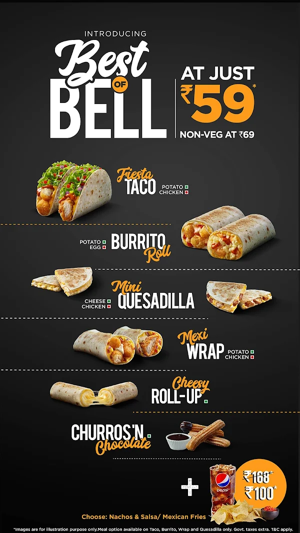 Taco Bell menu 