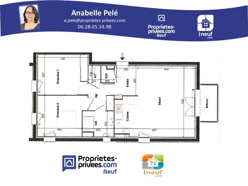 Vente appartement 3 pièces 69 m² à Notre-Dame-de-Monts (85690), 229 900 €