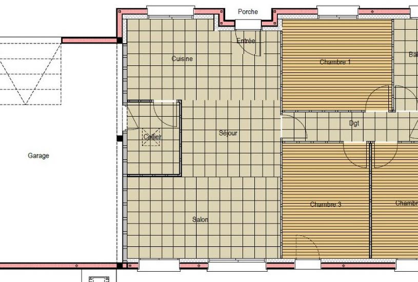  Vente Terrain + Maison - Terrain : 454m² - Maison : 90m² à Sainte-Jamme-sur-Sarthe (72380) 