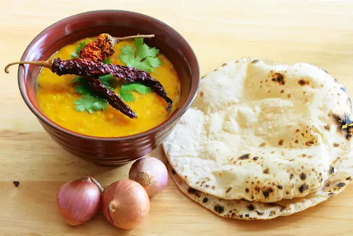 Arhar Dal Tadka Thaali [Roti + Rice]