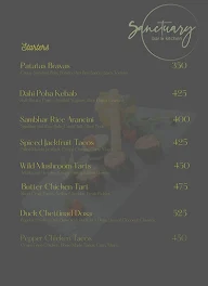 The Sanctuary Bar & Kitchen menu 2