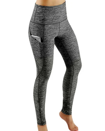 High Waist Elastic Workout Women Yoga Leggings Tummy Cont... - 2