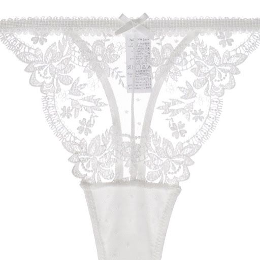 Title 31, Gathering Beauty Back Sheer Embroidered Lace Br...