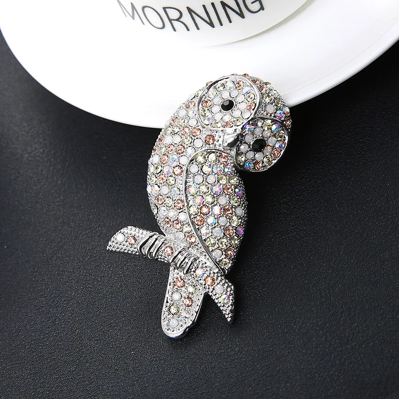 Title 6, Broche Chouette Diamant Alliage Tempérament Sau...
