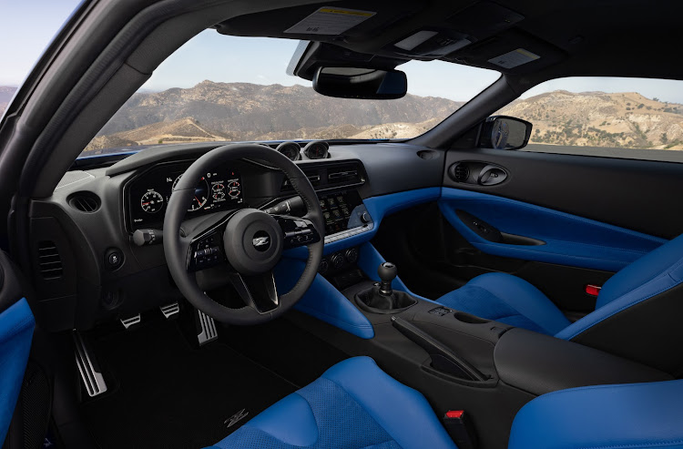 The new Z's interior features modern tech with a vintage touch. Picture: SUPPLIED