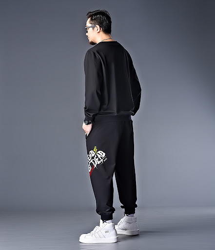 Title 9, Mens Plus Size Printed Casual Sweatpants Set o...