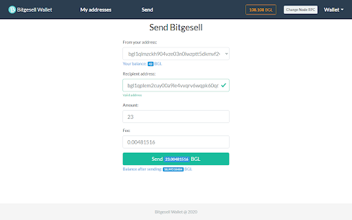 Bitgesell Wallet