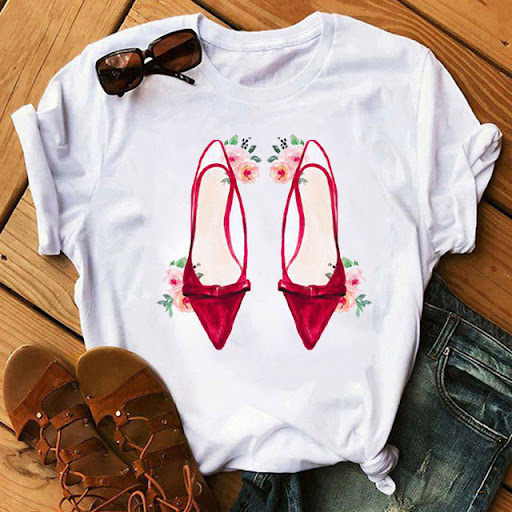 Title 4, Womens T-shirt Short Sleeve Fashion Trend High...