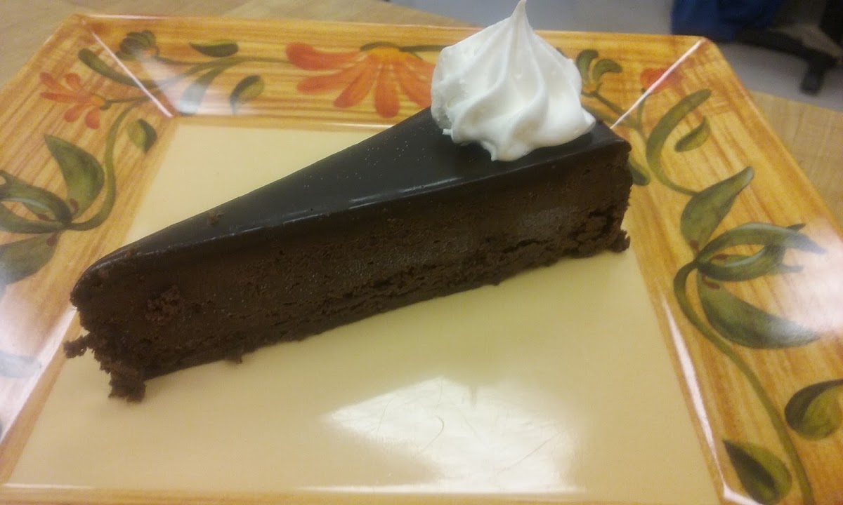 GF chocolate torte- the perfect way to finish a meal!!