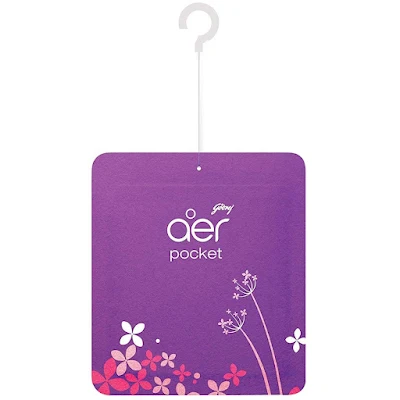 Godrej Aer Power Pocket - Long Lasting Bathroom Fragrance, Lavender Bloom - 10 gm