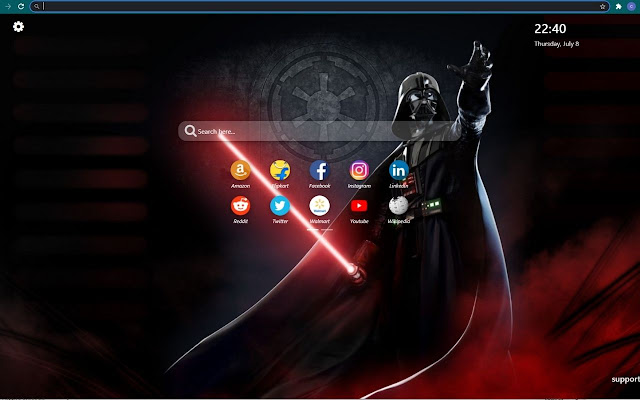 Darth Vader Wallpaper New Tab Theme [Install]