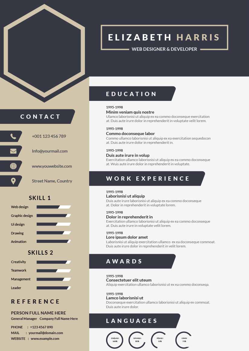 A minimalistic CV template 