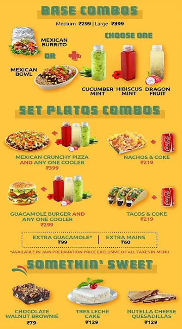 New York Burrito Company menu 