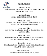 Sushiya menu 8