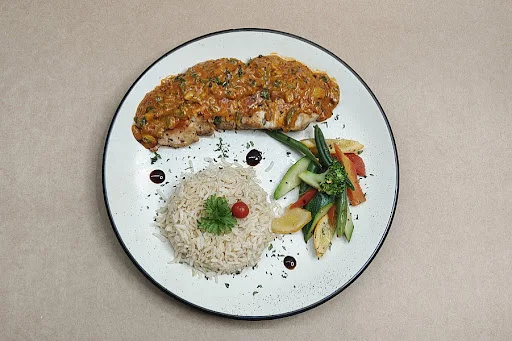 Herbs And Bellpepper Chicken Steak