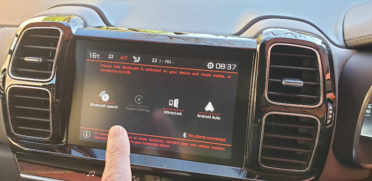 Features like Apple CarPlay and Android Auto are the biggest culprits in taking a driver’s attention off the road, a new study reports. Picture: DENIS DROPPA