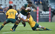 Siya Kolisi of the Springboks during the Rugby Championship 2017 match between South Africa and Australia at Toyota Stadium on September 30, 2017 in Bloemfontein, South Africa. 