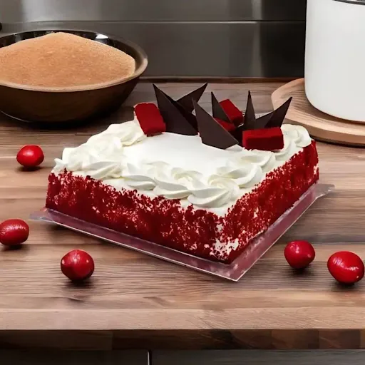 Square Shape Red Velvet Cake