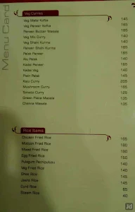 Kritunga Restaurant menu 3