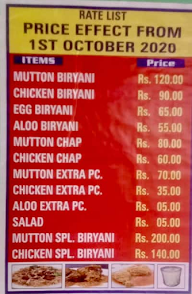 Dada Haji Super Biryani menu 1