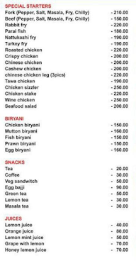 Citi Business Hotel menu 4