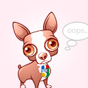 Spinky the +1 Dog (pink) Chrome extension download