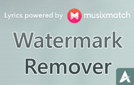 Musixmatch Lyrics Watermark Remover chrome extension