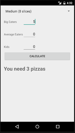 Pizza Calculator