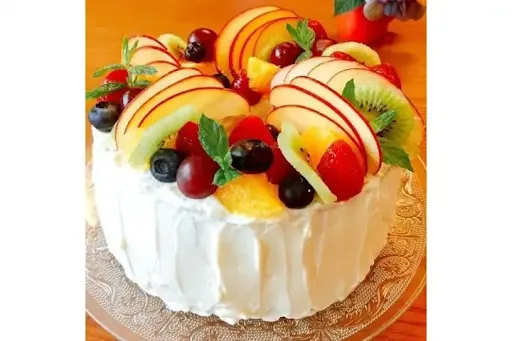 Eggless Fresh Fruit Cake