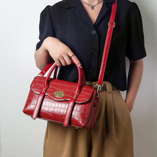 Title 10, Ladies One Shoulder Handheld Fashion Embossed B...
