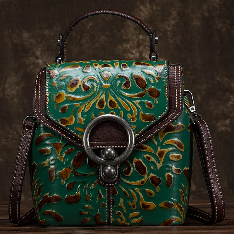 Zaini in pelle di mucca multifunzione da donna Borse a tracolla Borse a mano Elegante e pratico per ogni occasione, ideale per trasportare i tuoi effetti personali.