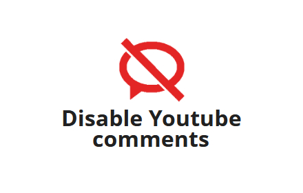 Disable Youtube comments small promo image