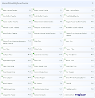 Hotel Highway Samrat menu 3