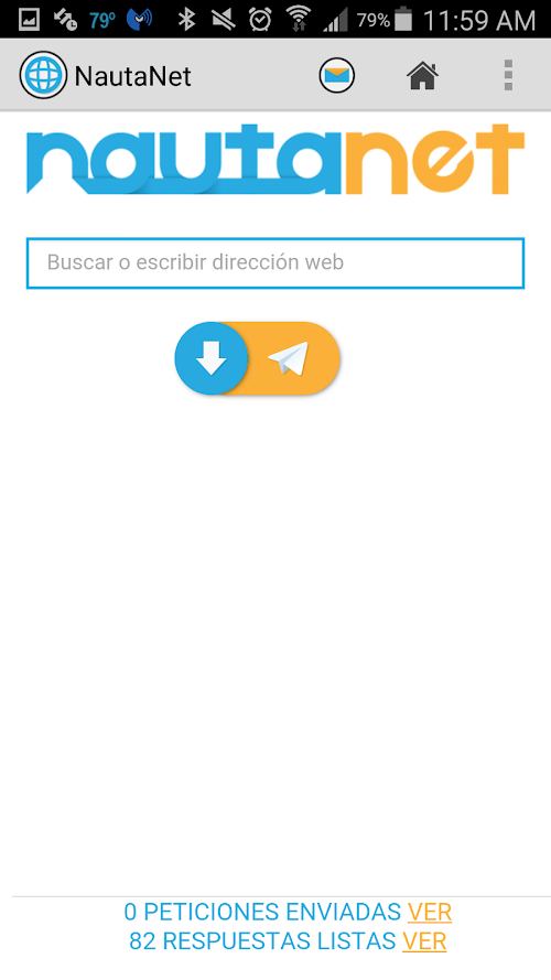 Android application Nauta Net (Internet por Email) screenshort